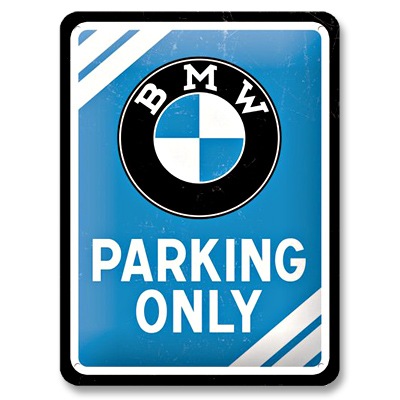 BMW Schild Parking